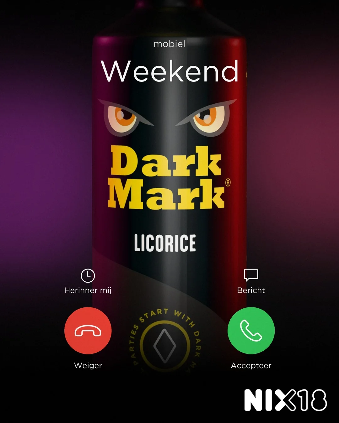 Dark Mark Licorice belt: het weekend